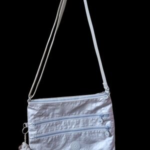 Kipling Light Crossbody Bag with Zippers
